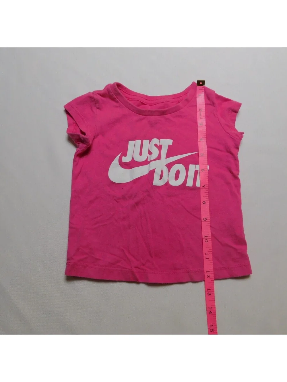 Nike Toddler Girls T Shirt Size 2T Hot Pink Just Do It Swoosh Graphic Short Slee